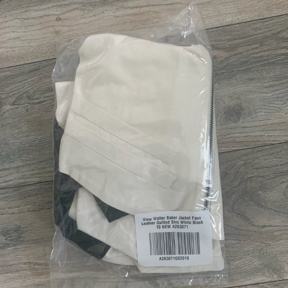 NWT VIEW WALTER BAKER QUILTED SLEEVE MOTO‎ JACKET 10 - Picture 9 of 11